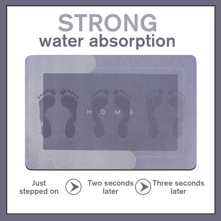 Tapis de douche ultra absorbant et antidérapant