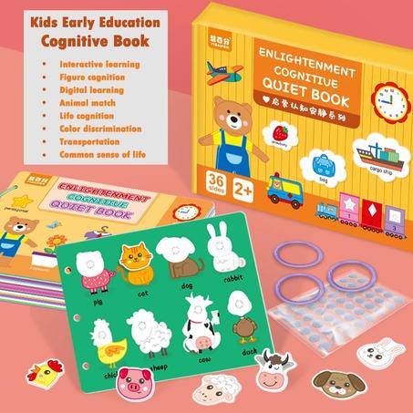 Livres d'apprentissage cognitif via puzzles pour enfants