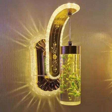 Luxury Crystal™  Applique murale lumineuse de fleurs colorées