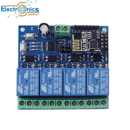 Carte IOT ESP8266 avec 4 relais