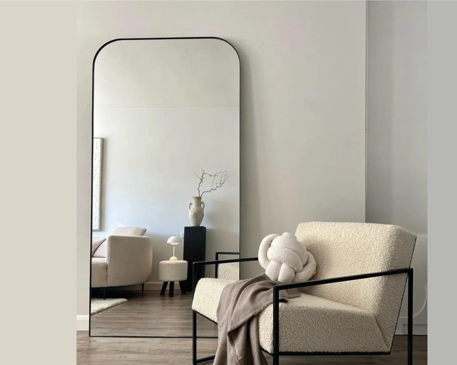 Miroir Minimaliste Noir