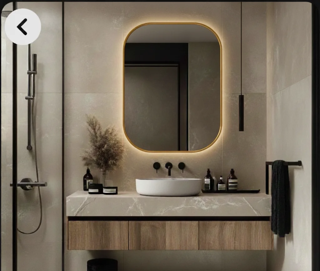 Miroir Avec Cadre Rectangulaire