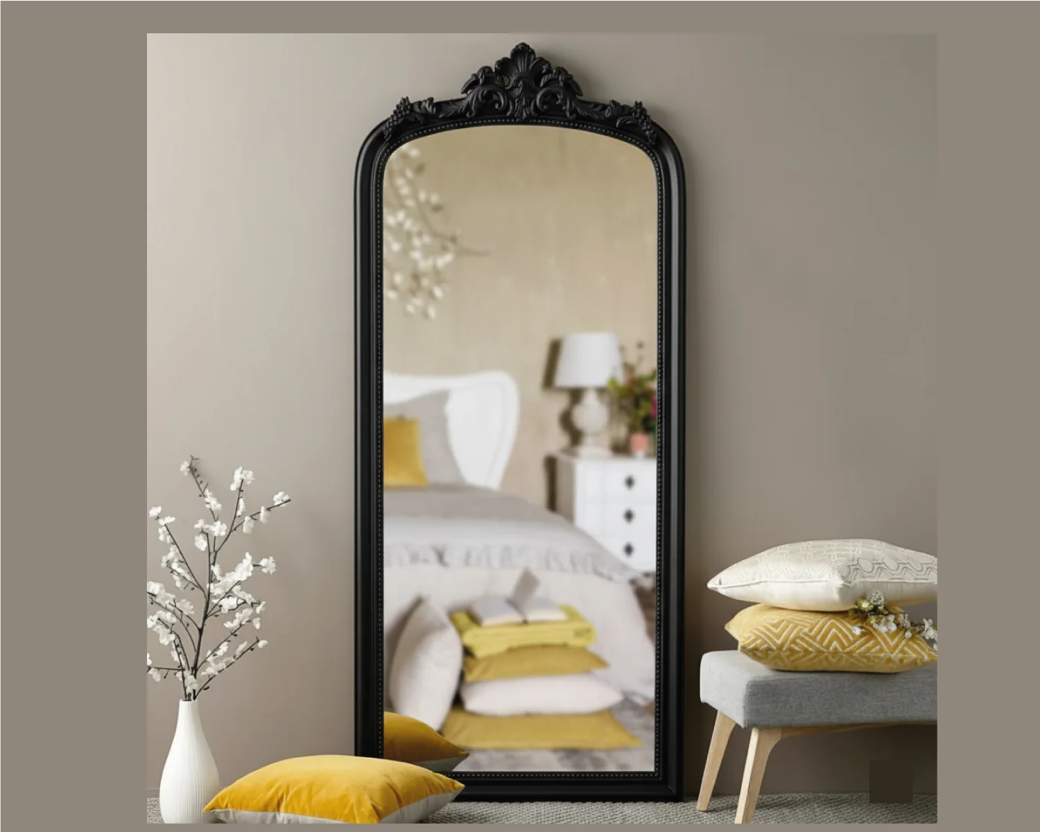 Miroir Royale Vintage en Bois