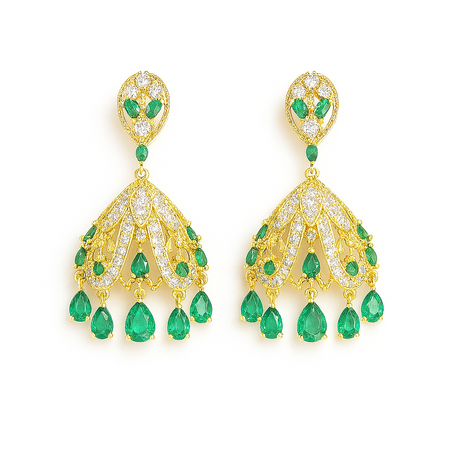 Boucles Emeraude Royal