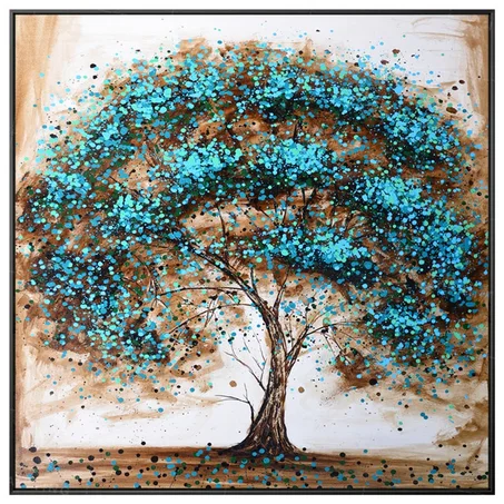 Обрамленные стены искусства Абстрактное дерево синяя