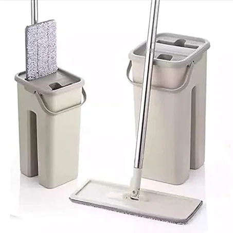 ممسحة ذكية بدلو مزدوج ذاتي العصر – نظافة بدون مجهود