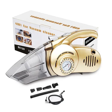 مكنسة ذكية 4 في 1 بقوة شفط إعصارية – نظافة فورية للسيارة والمنزل ⚡