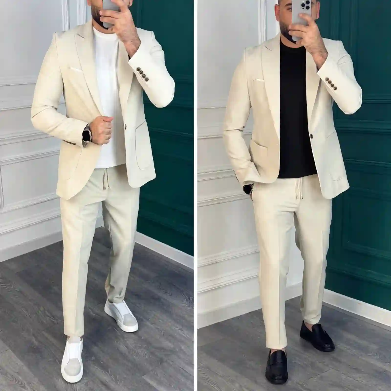 Ensemble de costume 2 pièces, veste et pantalon