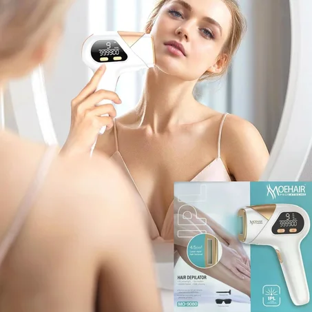 جهاز ازالة الشعر بالليزر الامريكي moehair + مليون نبضة + معاينة مجاني مع المندوب