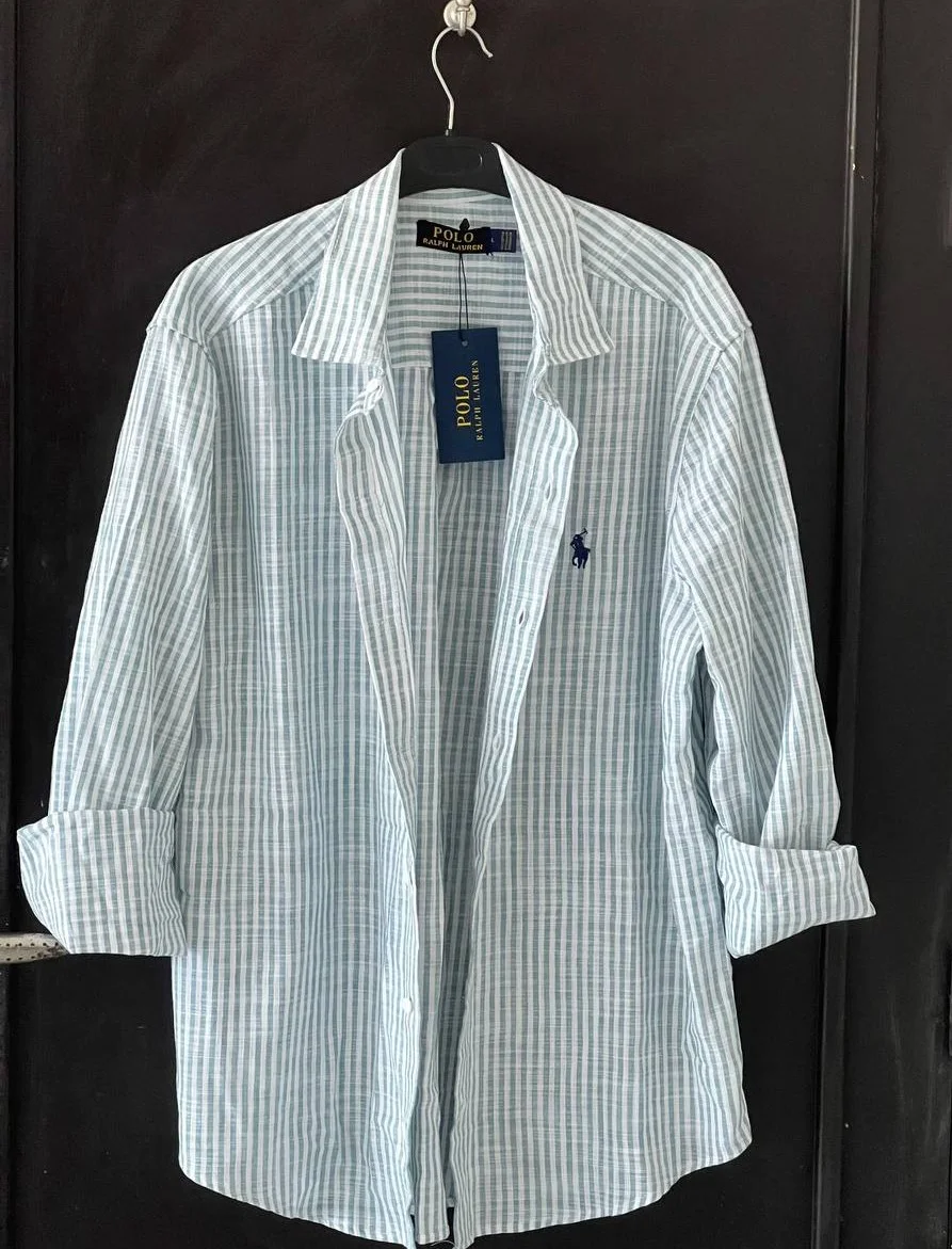 Chemise POLO en LIN Photo Réelle