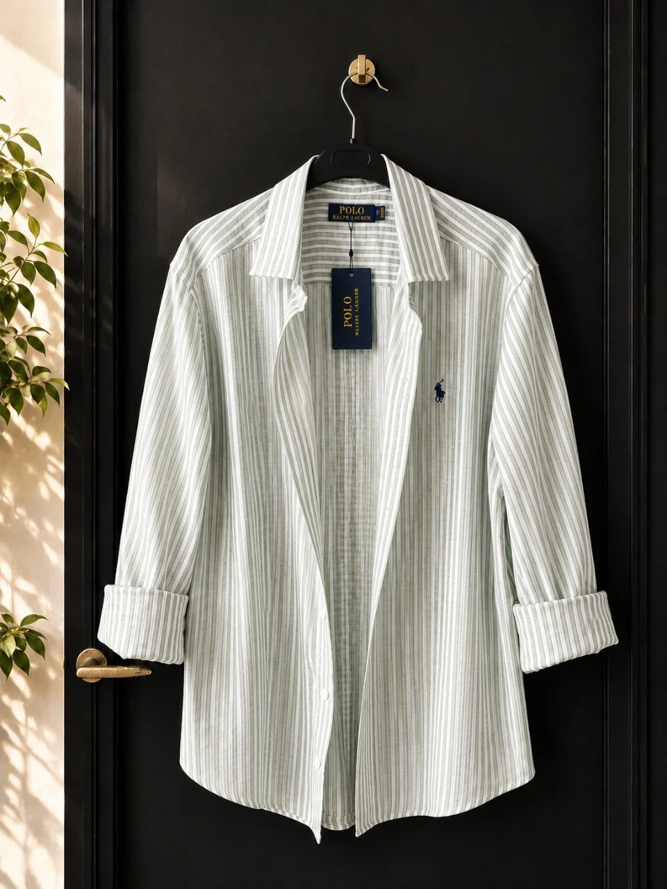 Chemise POLO en LIN Photo Réelle