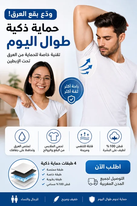 تيشورت بتكنولوجيا مضادة للعرق