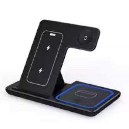 30 واط LED شاحن لاسلكي سريع  حامل 3 في 1