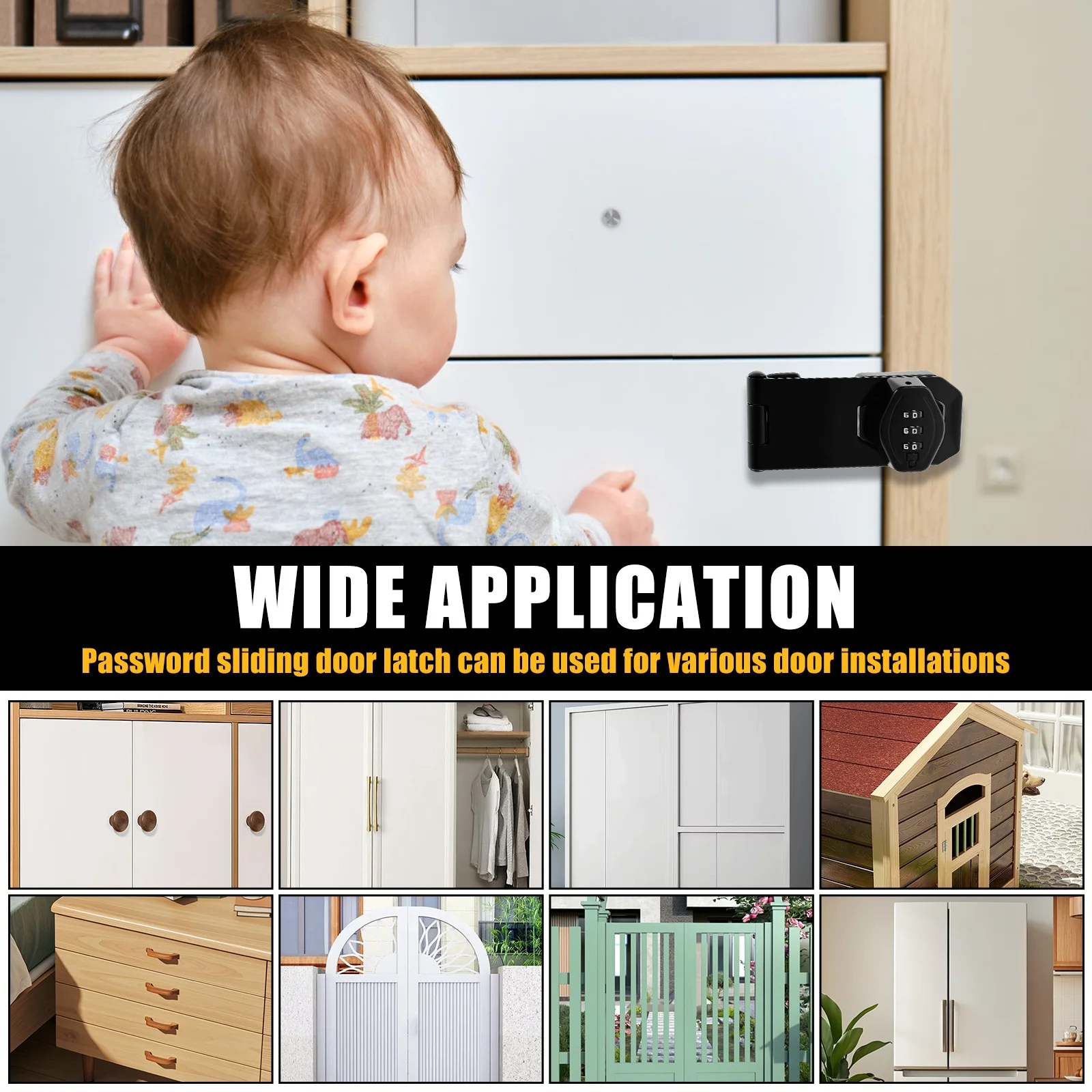قفل خزانة بكلمة مرور – Cabinet Door Password Lock