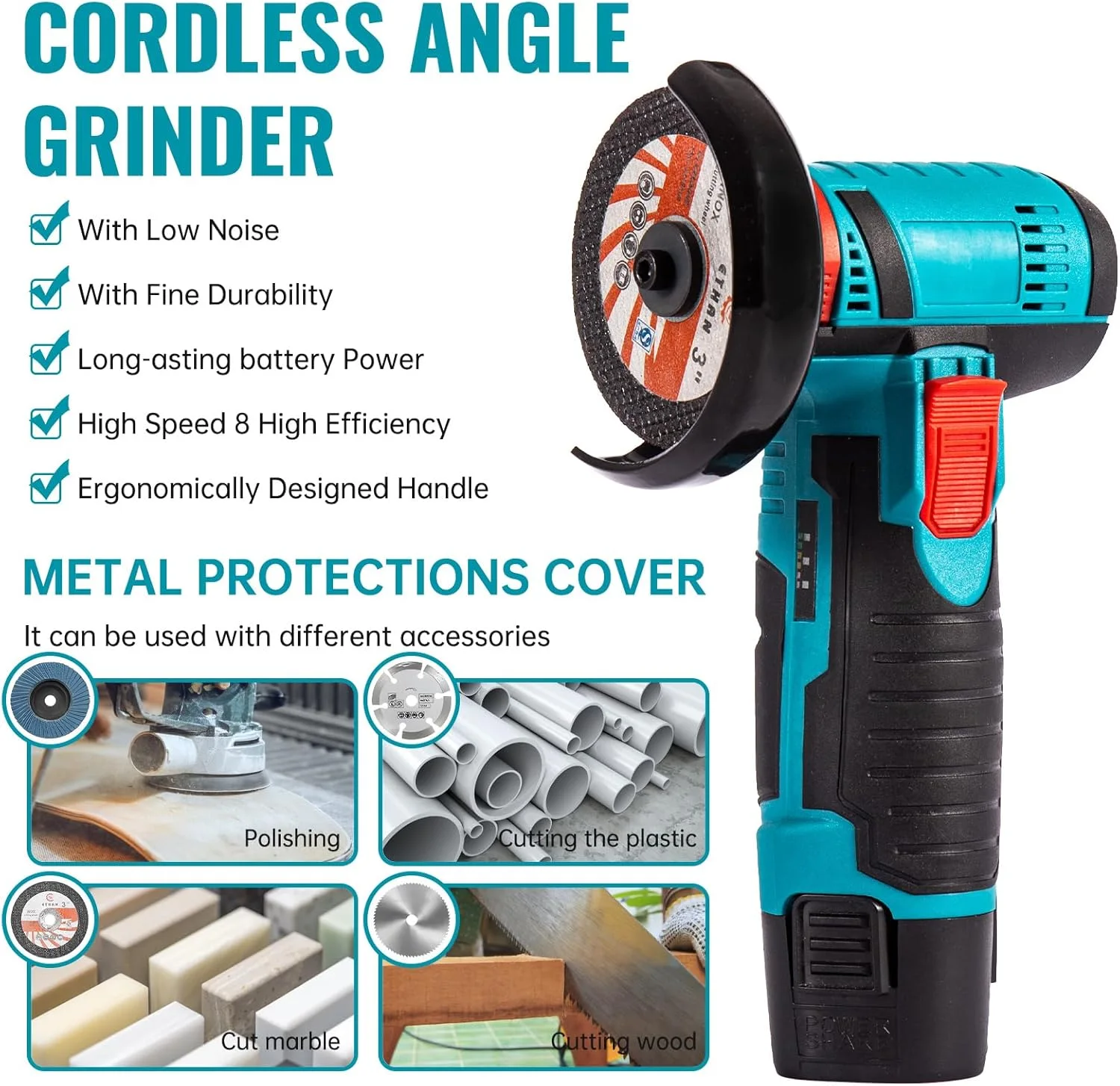 Cordless Angle Grinder - ماكينة صنفرة زاوية لاسلكية