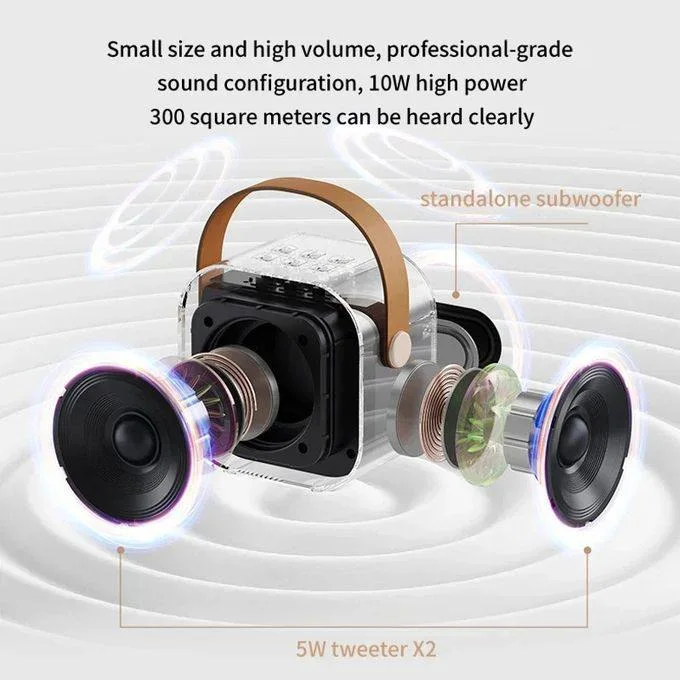 مكبر صوت صغير بلوتوث لاسلكي K12، ميكروفون صوتي