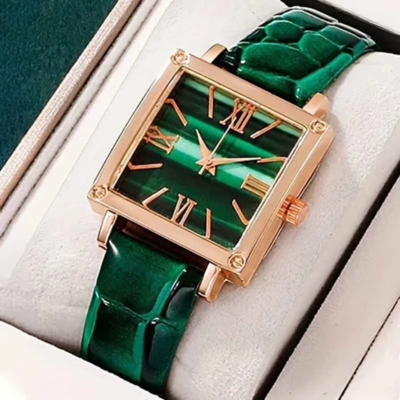 ⌚ Women’s Watch Vintage Square – ساعة نسائية بتصميم مربع عتيق أنيق