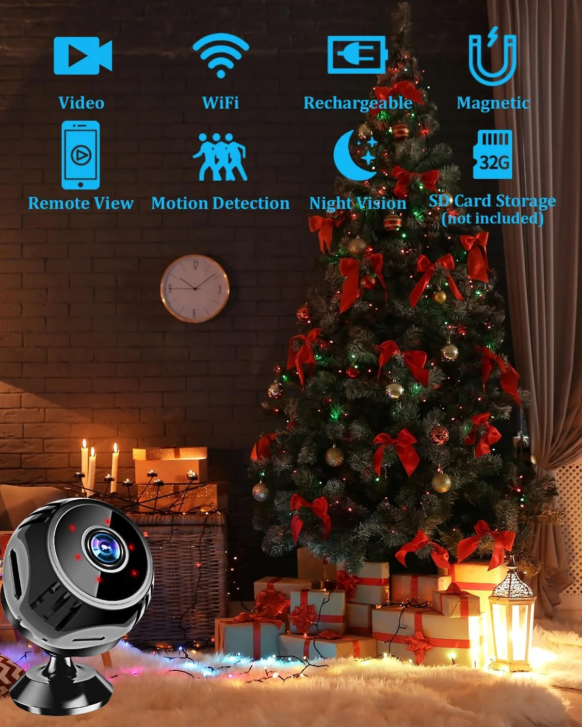 WiFi Camera 1080HD - كاميرا مراقبة محمولة ومنفصلة