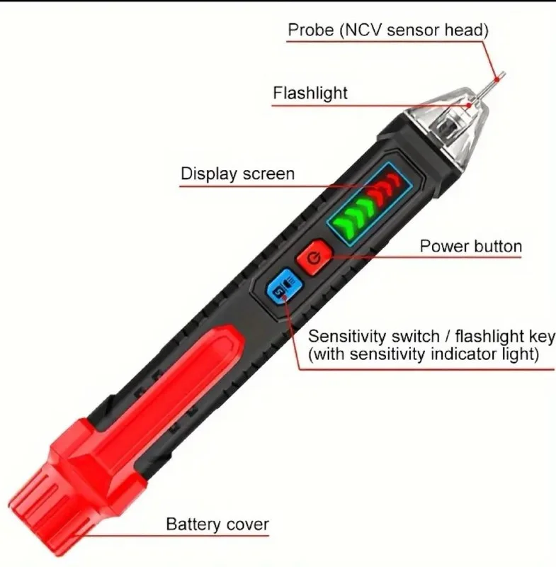 Non-Contact Voltage Tester - جهاز اختبار الجهد بدون تلامس