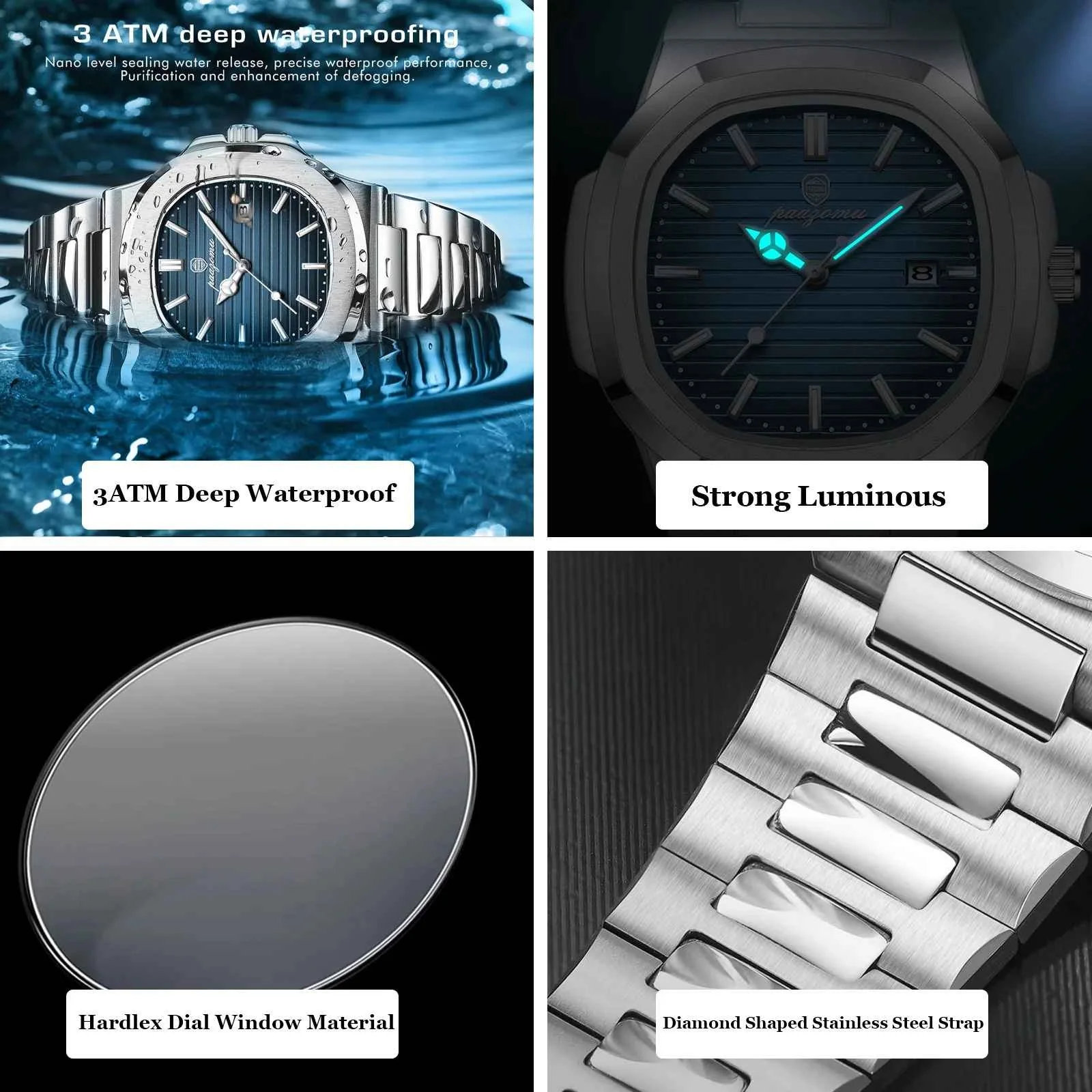 poedagar Top Luxury Brand Men’s Sports Watch – ساعة poedagar الرياضية الرجالية من علامة فاخرة