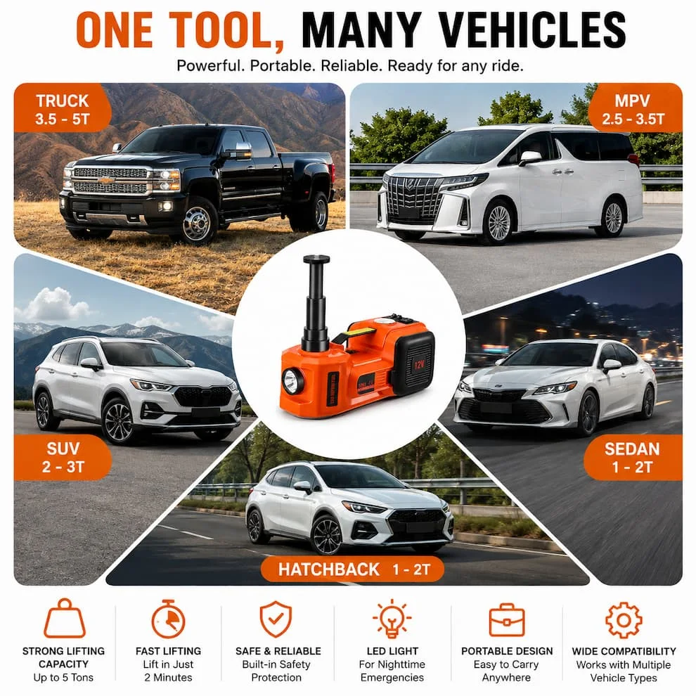 Electric Hydraulic Car Jack - رافعة سيارة هيدروليكية كهربائية