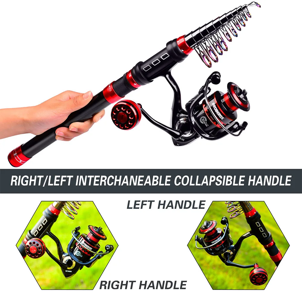 Fishing Rod with Accessories and Fishing Kit – قضيب صيد محمول مع جميع مستلزمات الصيد