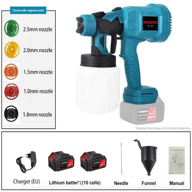 🎨 Makita 18V High Pressure Paint Sprayer – رشاش طلاء عالي الضغط ببطارية 18 فولت من ماكيتا