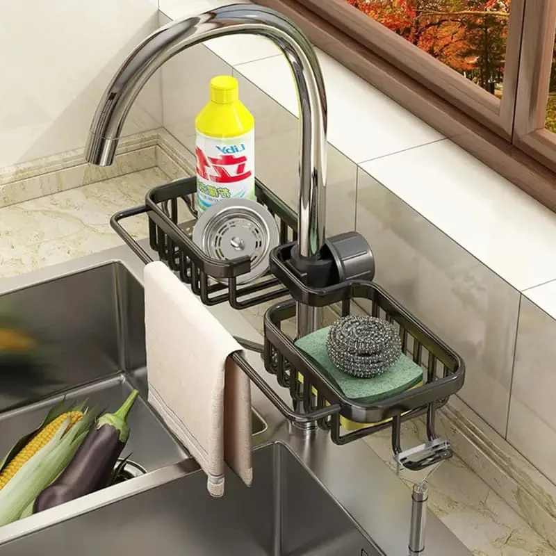 رف تخزين حوض المطبخ والحمام