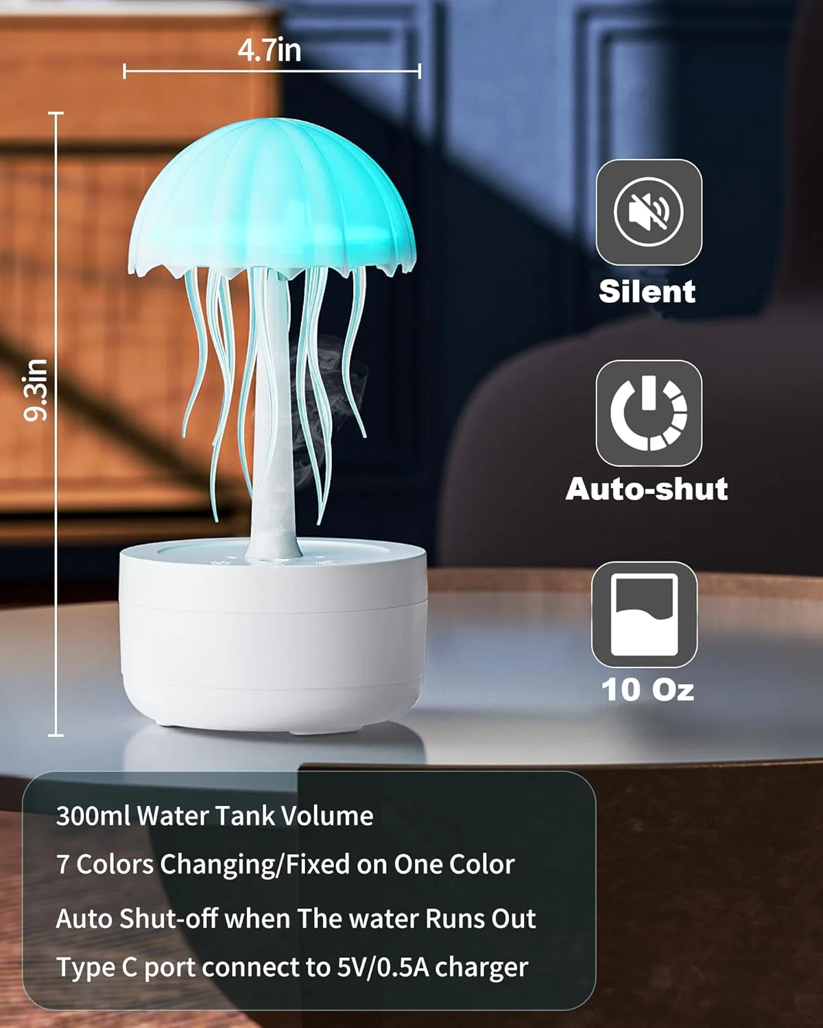 Jellyfish Humidifier - مرطب الهواء بشكل قنديل البحر