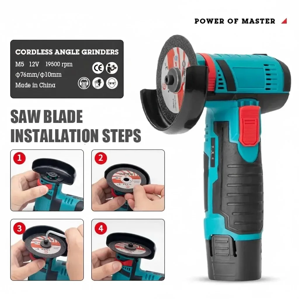 Cordless Angle Grinder - ماكينة صنفرة زاوية لاسلكية