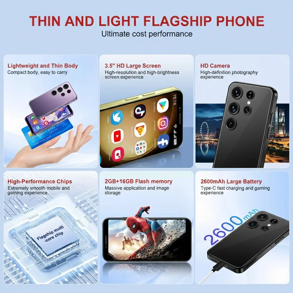 S24 Ultra Mini Smartphone – هاتف S24 Ultra ميني  بنظام أندرويد