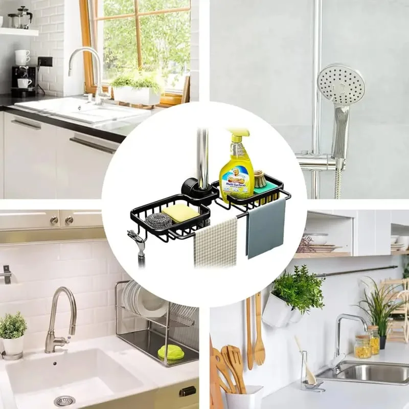 رف تخزين حوض المطبخ والحمام