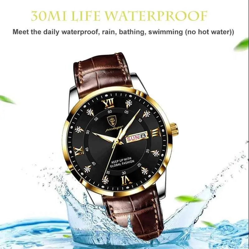 ⌚ Men Watch Fashion Business Luxury Clock – ساعة رجالية فاخرة بتصميم أنيق للأعمال والمناسبات