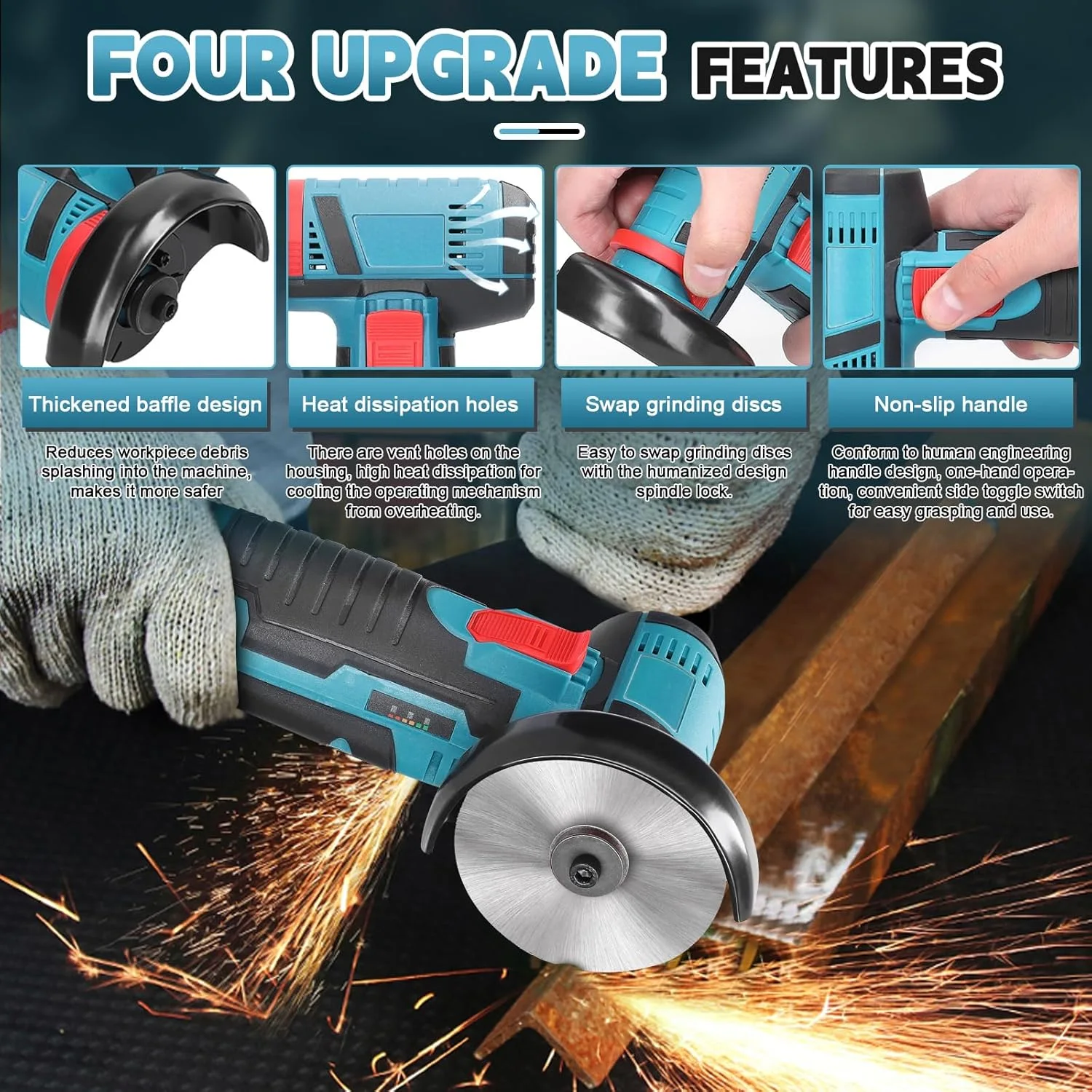 Cordless Angle Grinder - ماكينة صنفرة زاوية لاسلكية