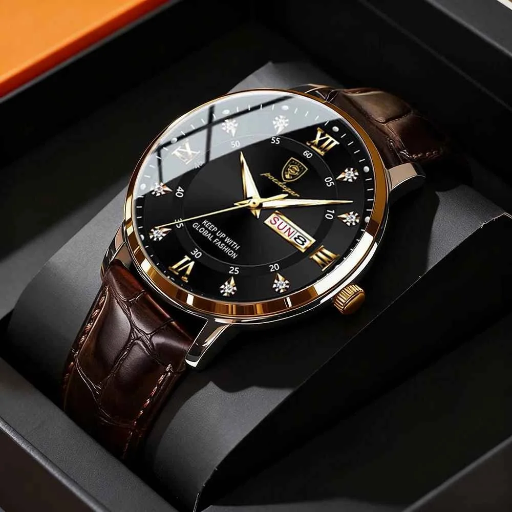 ⌚ Men Watch Fashion Business Luxury Clock – ساعة رجالية فاخرة بتصميم أنيق للأعمال والمناسبات