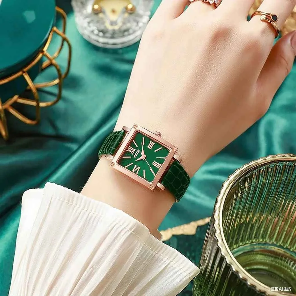 ⌚ Women’s Watch Vintage Square – ساعة نسائية بتصميم مربع عتيق أنيق