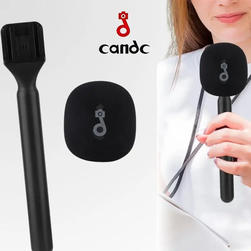 حامل ميكروفون للمقابلات والتسجيل