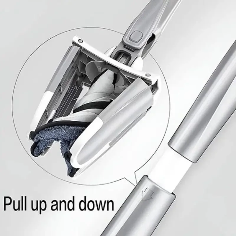 ممسحة من الألياف الدقيقة ممسحة ذاتية التنظيف مكنسة عملية لتنظيف الأرضيات