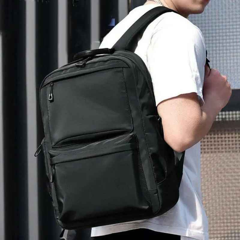 حقيبة ظهر عصرية للرجال مقاومة للماء وحقيبة ظهر للكمبيوتر المحمول