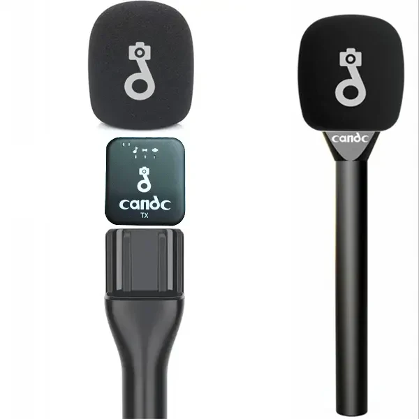 حامل ميكروفون للمقابلات والتسجيل