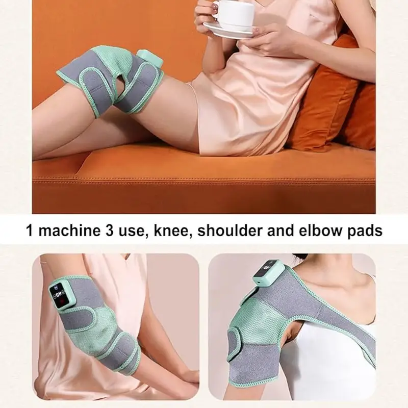 وسادة الركبة تدليك ثلاثية الأبعاد الرنين الاهتزاز التدفئة مدلك الركبة