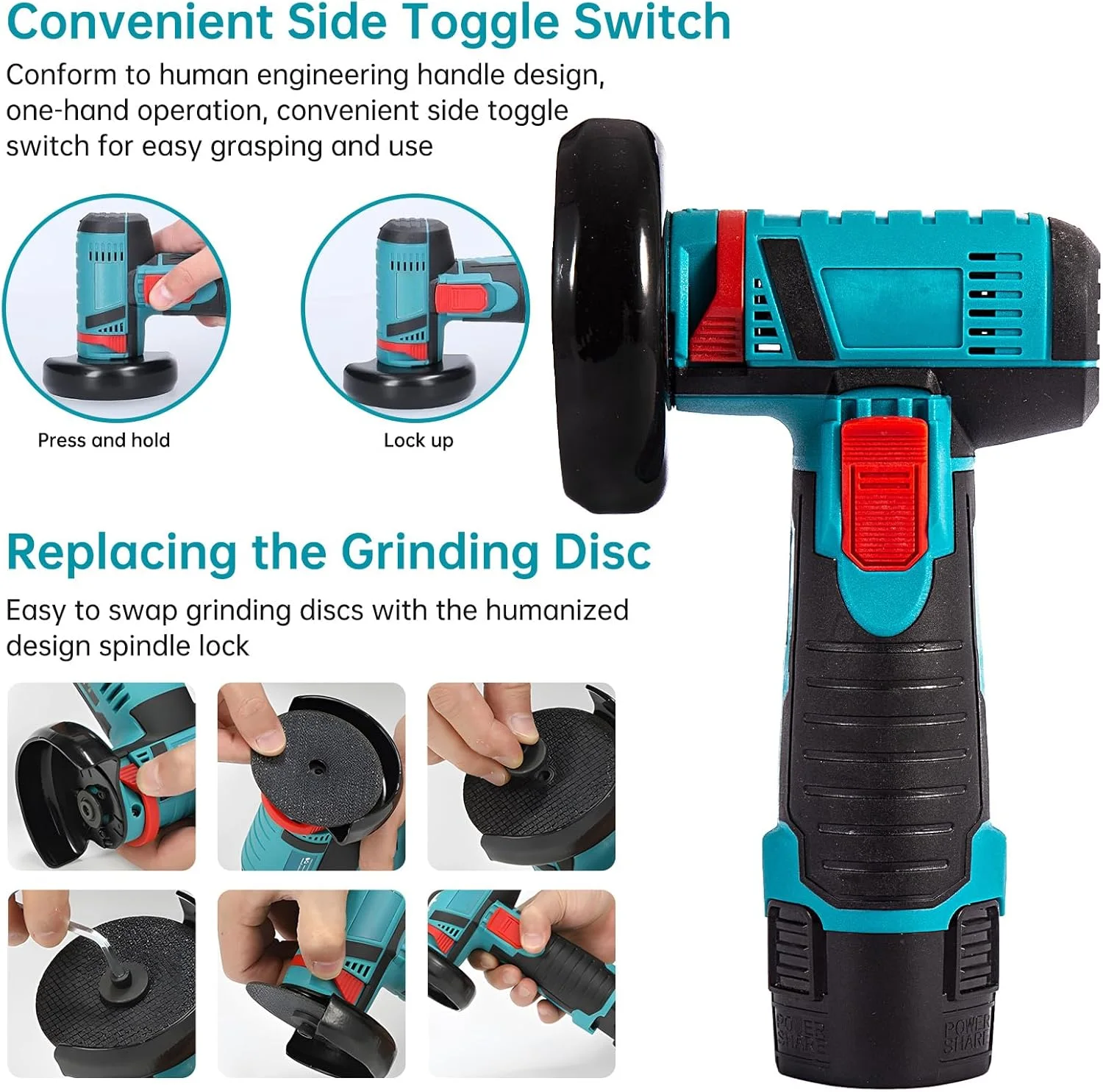 Cordless Angle Grinder - ماكينة صنفرة زاوية لاسلكية