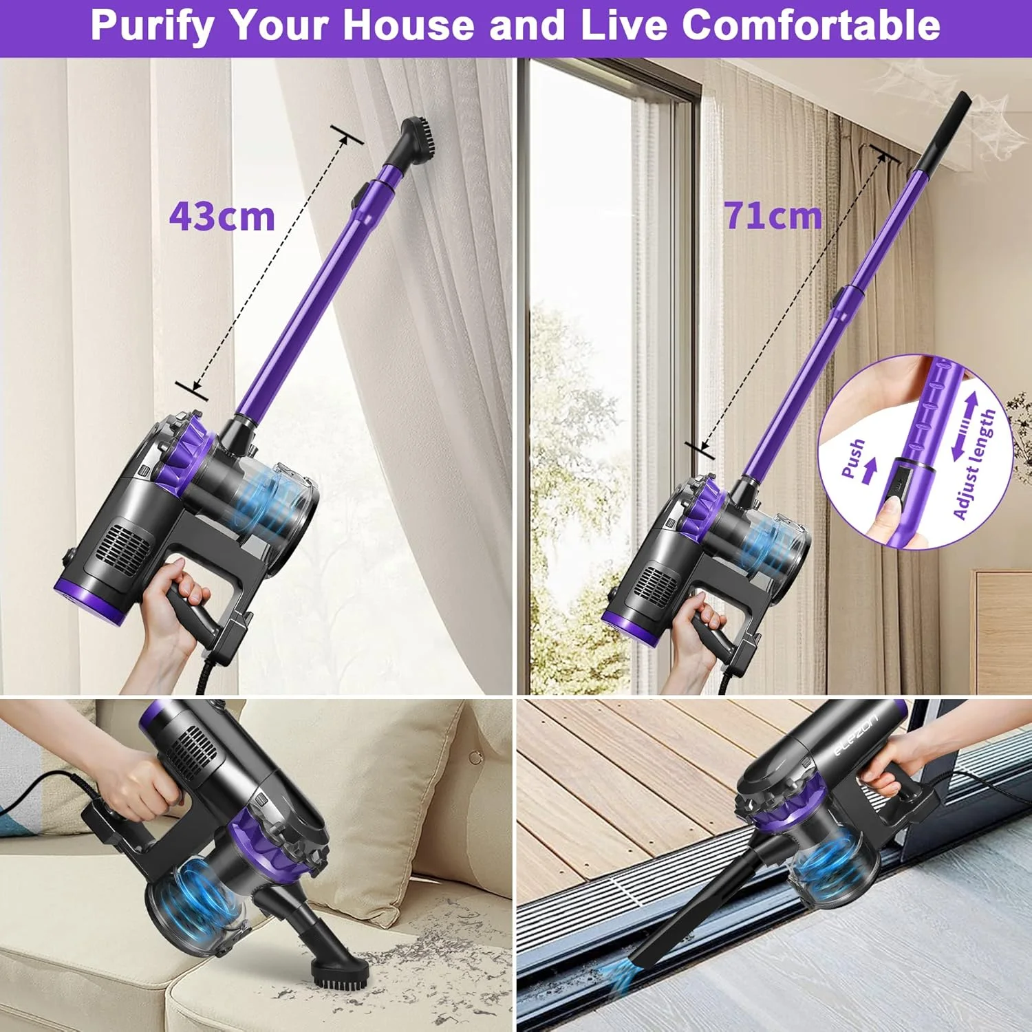 Powerful Corded Stick Vacuum Cleaner – مكنسة كهربائية سلكية قوية