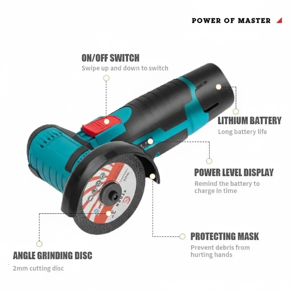 Cordless Angle Grinder - ماكينة صنفرة زاوية لاسلكية