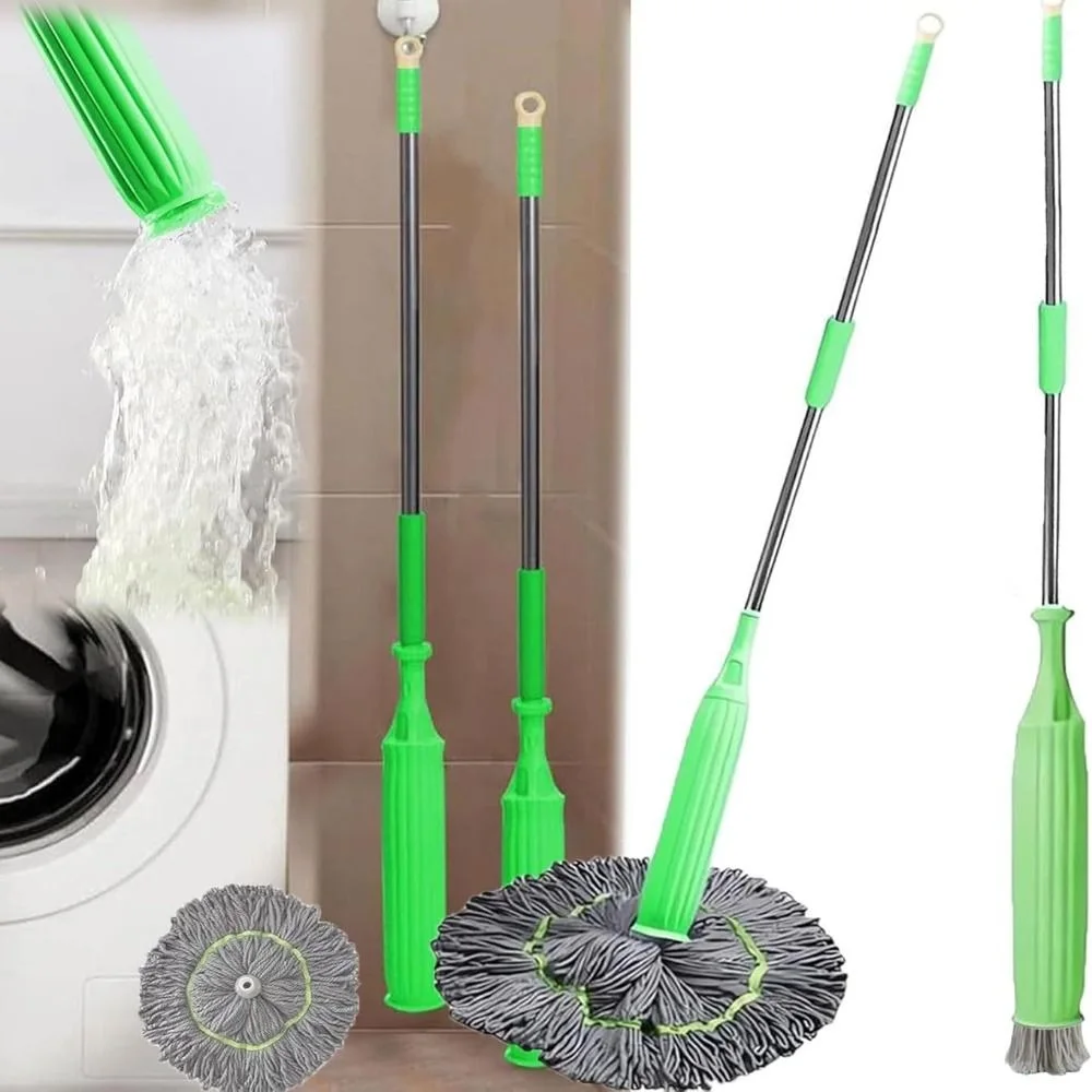 🧹 Twist Mop – ممسحة تنظيف دوّارة بعصا قابلة للعصر