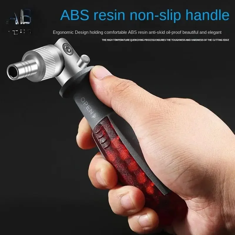 مفك براغي بسقاطة ثنائي الاتجاه، يتضمن 10 قطع