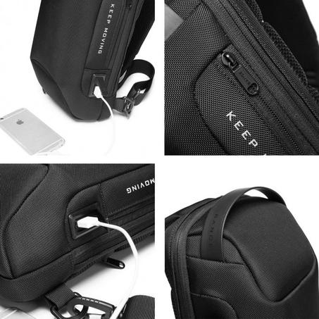 حقيبة متعددة الوظائف ضد السرقة مع شحن يو اس بي