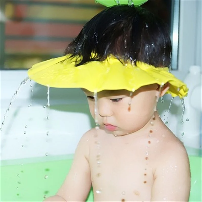 Bonnet de douche doux pour bébé, shampoing, bain, visière, protection, lavage des cheveux.jpg_640x640