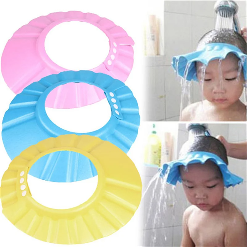 Bonnet de douche ajustable en EVA souple pour bébé, shampoing, bain, douche, soins pour bébé.jpg_640x640