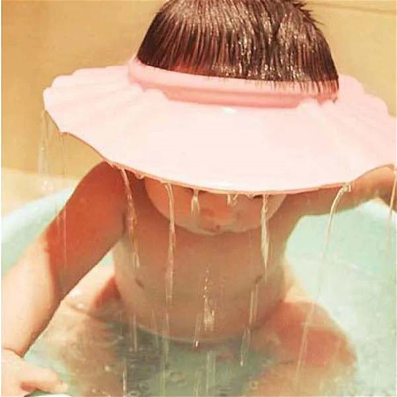 1 bonnet de douche souple et réglable pour bébé, empêche l'eau de pénétrer dans les oreilles, protège les enfants, shampoing, bain et lavage.jpg_640x640